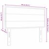vidaXL LED Kopfteil mit LED-Lichtleisten Creme 90 cm Polyester