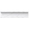 vidaXL Wandregal 4 pcs Wei&szlig; Marmor 40 x 9 x 3 cm Holzwerkstoff