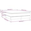 vidaXL Boxspringbett Matratze Cappuccino-Braun 140x190cm Kunstleder