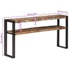 vidaXL Konsolentisch 150x30x75 cm Altholz Massiv
