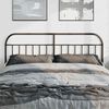 vidaXL Ersatz-Kopfteil Metall Schwarz 180 cm