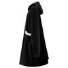 vidaXL Decken-Hoodie Schwarz M Fleece und Flanell
