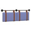 vidaXL H&auml;ngevorderseite Uni Jeans blau 150 x 55 x 5 cm Antikes PU