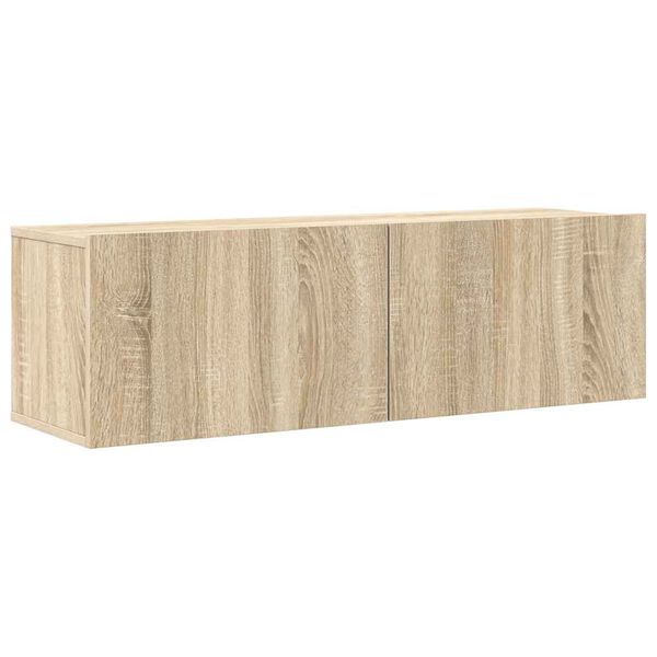 vidaXL 7-tlg. TV-Schrank-Set Sonoma-Eiche Holzwerkstoff