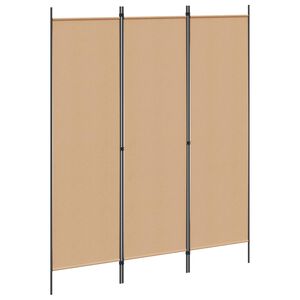 vidaXL 3-teiliger Raumteiler Beige 150 x 180 cm Stoff