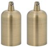 vidaXL Lampenfassungen 2 Stk. Bronze E27