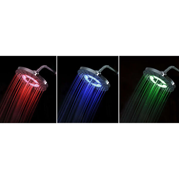 SCH&Uuml;TTE &Uuml;berkopf-Brauseset mit LED-Beleuchtung GALAXIS Chrom