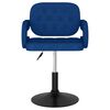 vidaXL Esszimmerstuhl Drehbar Blau Stoff