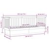 vidaXL Tagesbett Honigbraun 75x190 cm Massivholz Kiefer