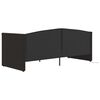 vidaXL Tagesbett mit Matratze USB Schwarz Samt 90x200 cm