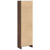 vidaXL B&uuml;cherregal Braun Eichen-Optik 40x24x143 cm Holzwerkstoff