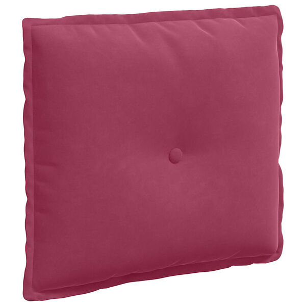 vidaXL R&uuml;ckenkissen Weinrot 50 x 45 cm Cordstoff