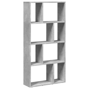 vidaXL B&uuml;cherregal Betongrau 60x20x120,5 cm Holzwerkstoff