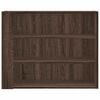 vidaXL Wandregal Braun Eichen-Optik 75x35x60 cm Holzwerkstoff