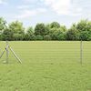 vidaXL Eurozaun 0,8 x 25 m PVC-beschichtetes Eisen