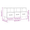 vidaXL TV-Schrank Weiß 102x36x50 cm Holzwerkstoff