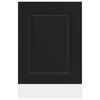 vidaXL Geschirrsp&uuml;lerblende Kalmar Schwarz 45x1,5x67 cm Holzwerkstoff