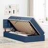vidaXL Aufbewahrungsbett mit Matratze Blau 90 x 190 cm Holzwerkstoff