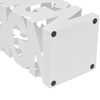 Schirmhalter Schirmst&auml;nder Gehst&ouml;cke Stahl wei&szlig; quadratisch 48,5 cm