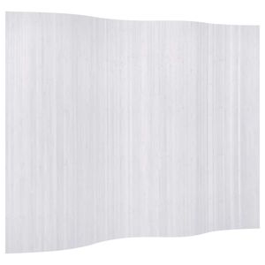 vidaXL Raumteiler Bambus Wei&szlig; 250&times;165 cm