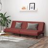 vidaXL Schlafsofa 2-Sitzer Weinrot Kunstleder