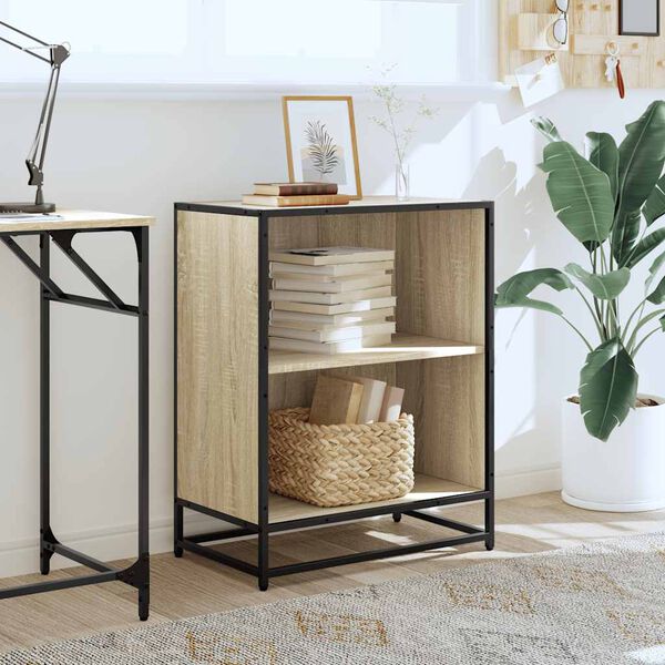 vidaXL Bücherregal Sonoma-Eiche 60x35x76 cm Holzwerkstoff