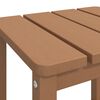 vidaXL Adirondack-Gartentisch Braun 38x38x46 cm HDPE