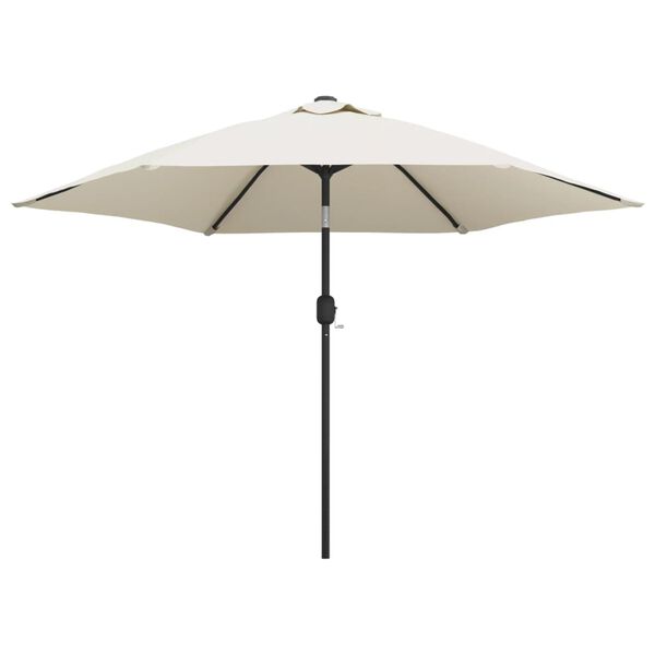 vidaXL Sonnenschirm Sandwei&szlig; 3 m Stahlmast