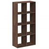 vidaXL Raumteiler-B&uuml;cherregal Braun Eichen-Optik 69,5x29x137,5 cm