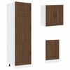 vidaXL 8-tlg. K&uuml;chenschrank-Set Kalmar Braun Eichen-Optik Holzwerkstoff