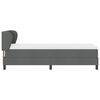 vidaXL Boxspringbett mit Matratze Dunkelgrau 80 x 200 cm Stoff