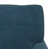 vidaXL Lounge-Liege mit Kissen Blau 91 x 157 x 91 cm Samt