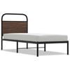 vidaXL Bettgestell ohne Matratze 80x200 cm Braun Eichen-Optik