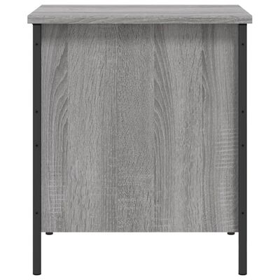 vidaXL Sitzbank mit Stauraum Grau Sonoma 40x42,5x50 cm Holzwerkstoff
