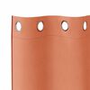 vidaXL Verdunkelungs-Vorh&auml;nge mit Ringen 2 pcs Terrakotta 260 x 140 cm
