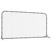 vidaXL Fu&szlig;ball-Rebounder Schwarz 366x90x183 cm HDPE