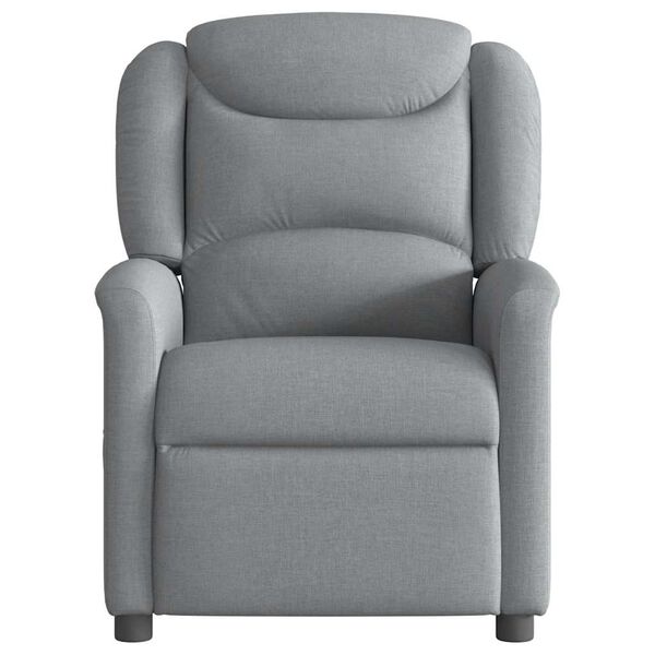 vidaXL Massagesessel Hellgrau Stoff