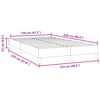 vidaXL Bettgestell ohne Matratze Dunkelgr&uuml;n 120x220 cm Samt