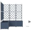 vidaXL Garten-Pflanzgef&auml;&szlig; 5 pcs Grau 120 x 120 x 125,5 cm Stahl