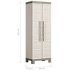 Keter Lagerschrank mit Einlegeb&ouml;den Excellence Beige und Taupe 182 cm