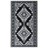 vidaXL Teppichl&auml;ufer BCF Schwarz 100x150 cm
