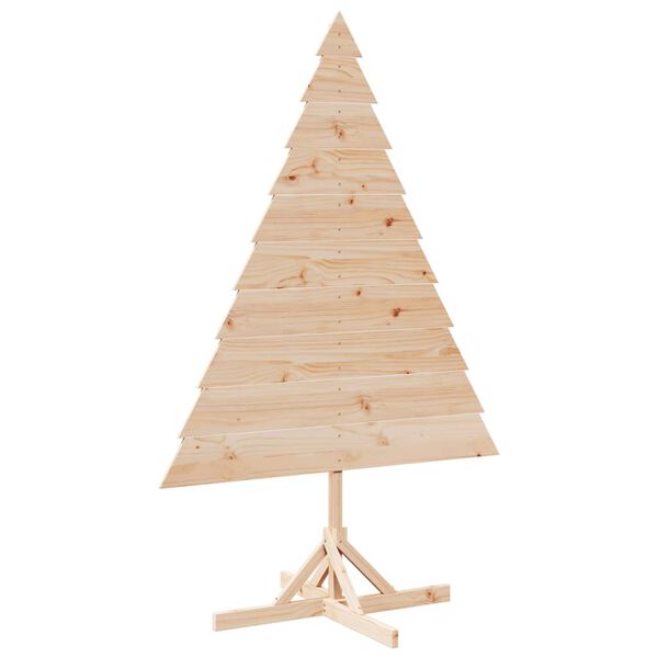 vidaXL Weihnachtsbaum zum Schm&uuml;cken 180 cm Massivholz