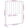 vidaXL Kopfteil Honigbraun 80,5x4x100 cm Massivholz Kiefer