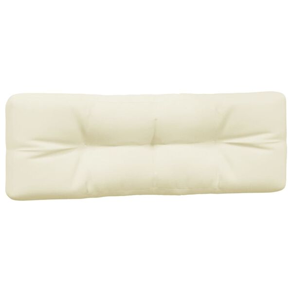 vidaXL Palettenkissen 5-tlg. Creme Stoff