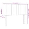 vidaXL Kopfteil Dunkelblau 80x5x78/88 cm Samt
