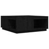 vidaXL Couchtisch Schwarz 100x101x40,5 cm Massivholz Kiefer