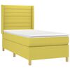 vidaXL Boxspringbett mit Matratze & LED Gr&uuml;n 80x200 cm Stoff