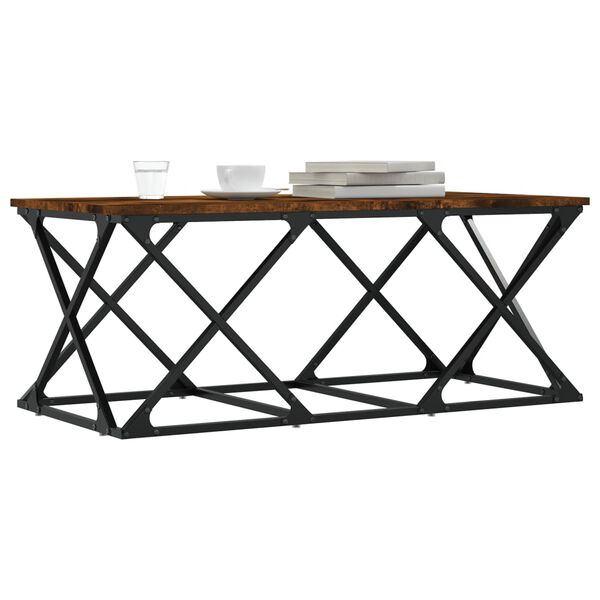 vidaXL Couchtisch R&auml;uchereiche 100x49x40 cm Holzwerkstoff