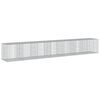 vidaXL Gabione mit Deckel 700x100x100 cm Verzinktes Eisen