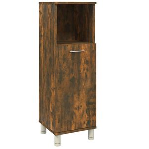 vidaXL Badschrank R&auml;uchereiche 30x30x95 cm Holzwerkstoff